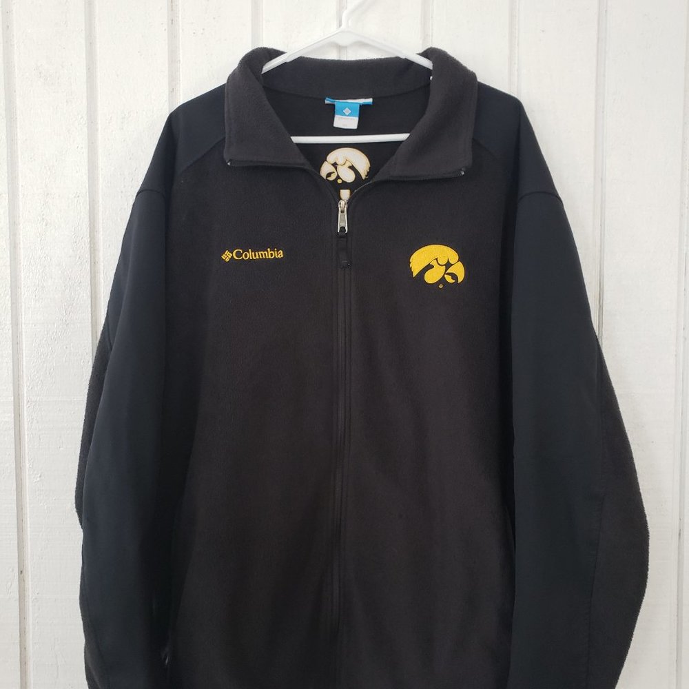 Iowa Hawkeyes Columbia Fleece Zip Up - XXL